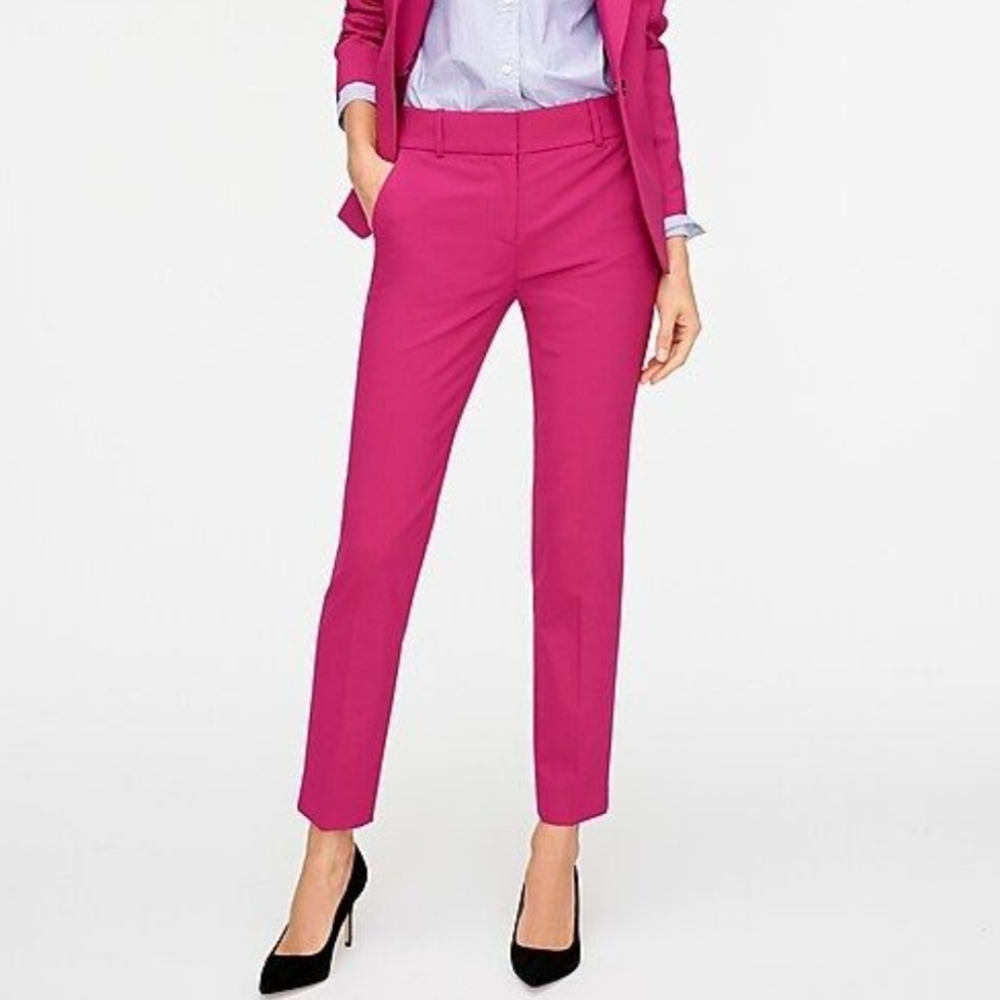 J. Crew Cameron Slim Pink Pants Women's Size 4